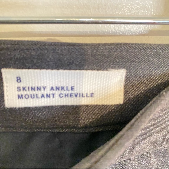 GAP Dark Gray Slim Fit Pants Skinny Ankle Size 8 P Office Style Brand New! - Picture 3 of 13
